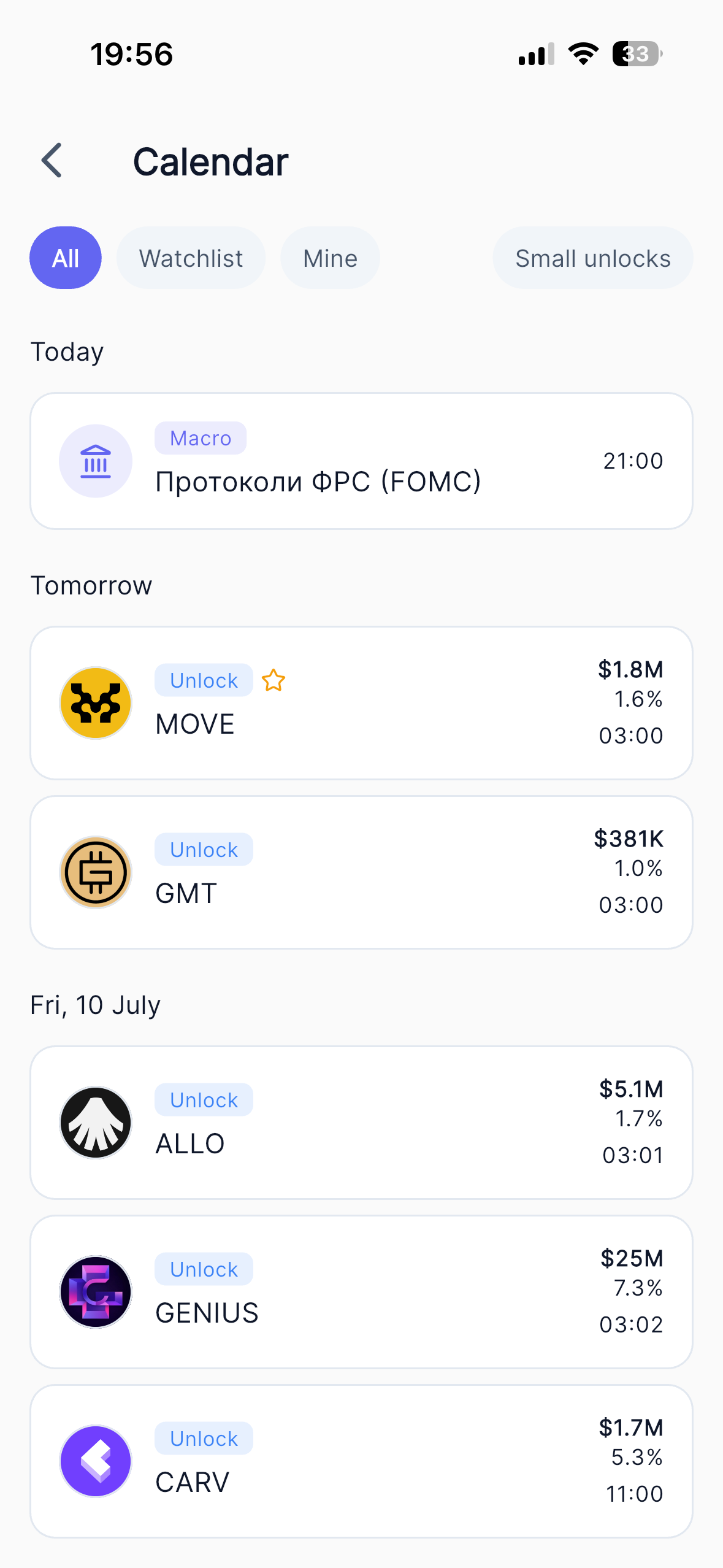 Polarly — календар подій